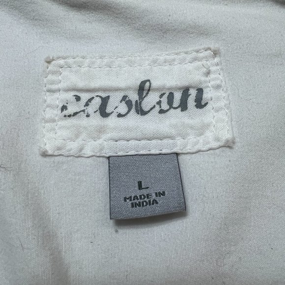 Caslon jacket ¾ sleeve lightweight white button close - Picture 5 of 6